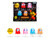 Set of 5 Diecast Figures Pac Man 1980 Video Game Metalfigs Series Diecast Models Jada 37347