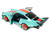 2025 Porsche 911 KS R by Khyzyl Saleem Blue Racer Light Blue with Orange Stripes 1/18 Diecast Model Car Solido S1810504