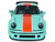 2025 Porsche 911 KS R by Khyzyl Saleem Blue Racer Light Blue with Orange Stripes 1/18 Diecast Model Car Solido S1810504