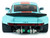 2025 Porsche 911 KS R by Khyzyl Saleem Blue Racer Light Blue with Orange Stripes 1/18 Diecast Model Car Solido S1810504