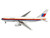 Boeing 767 200 Commercial Aircraft United Airlines N601UA White with Stripes 1/400 Diecast Model Airplane V1:400 400006