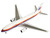 Boeing 767 200 Commercial Aircraft United Airlines N601UA White with Stripes 1/400 Diecast Model Airplane V1:400 400006