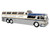 GM PD 4501 Scenicruiser Coach Bus Greyhound Bus Lines 50th Anniversary Raw Metal with Blue and White Top and Gold Stripes The Bus & Motorcoach Collection 1/43 Plastic Model Iconic Replicas 43-0665