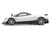Pagani Zonda F Pearl White with Black Top 1/64 Diecast Model Car CM Model CM64-ZONDAF-01