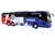 Scania Touring HD Coach Bus France National Football Team Blue with Graphics International Federation of the Global Game Series Limited Edition to 504 pieces Worldwide 1/87 (HO) Diecast Model Iconic Replicas 87-0717