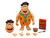 Fred Flintstone 6 Moveable Figure with Accessories and Alternate Head and Hands The Flintstones Post Fruity Pebbles Model Jada 35979