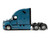2025 Freightliner Cascadia Gen 5 Sleeper Cab Truck Tractor Signature Blue Transport Series 1/64 Diecast Model Diecast Masters 71130