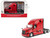 2025 Freightliner Cascadia Gen 5 Sleeper Cab Truck Tractor Red Transport Series 1/64 Diecast Model Diecast Masters 71168