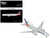 Boeing 777 200ER Commercial Aircraft American Airlines N788AN Silver with Striped Tail Gemini 200 Series 1/200 Diecast Model Airplane GeminiJets G2AAL1414