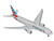 Boeing 777 200ER Commercial Aircraft with Flaps Down American Airlines N788AN Silver with Striped Tail Gemini 200 Series 1/200 Diecast Model Airplane GeminiJets G2AAL1414F