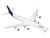 Airbus A340 600 Commercial Aircraft Lufthansa D AIHF White with Dark Blue Tail 1/400 Diecast Model Airplane GeminiJets GJDLH2398