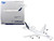 Airbus A340 600 Commercial Aircraft Lufthansa D AIHF White with Dark Blue Tail 1/400 Diecast Model Airplane GeminiJets GJDLH2398