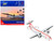 ATR 42 600 Commercial Aircraft JSX N400JX White with Red Stripes 1/400 Diecast Model Airplane GeminiJets GJJSX2404