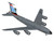 Boeing KC 135R Stratotanker Aircraft Utah Air National Guard United States Air Force 61 0275 Gray Gemini Macs Series 1/400 Diecast Model Airplane by GeminiJets GMUSA153