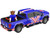 2022 GMC Sierra 3500 HD Pickup Truck Blue with American Soccer Graphics with Bison Figure International Soccer Celebration 26 Series 1/64 Diecast Model Car Greenlight GL30588