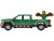 2022 GMC Sierra 3500 HD Pickup Truck Green with Mexican Soccer Graphics with Eagle Figure International Soccer Celebration 26 Series 1/64 Diecast Model Car Greenlight GL30589