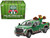 2022 GMC Sierra 3500 HD Pickup Truck Green with Mexican Soccer Graphics with Eagle Figure International Soccer Celebration 26 Series 1/64 Diecast Model Car Greenlight GL30589