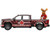 2022 GMC Sierra 3500 HD Pickup Truck Dark Red with Canadian Soccer Graphics with Moose Figure International Soccer Celebration 26 Series 1/64 Diecast Model Car Greenlight GL30590