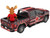 2022 GMC Sierra 3500 HD Pickup Truck Dark Red with Canadian Soccer Graphics with Moose Figure International Soccer Celebration 26 Series 1/64 Diecast Model Car Greenlight GL30590