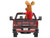 2022 GMC Sierra 3500 HD Pickup Truck Dark Red with Canadian Soccer Graphics with Moose Figure International Soccer Celebration 26 Series 1/64 Diecast Model Car Greenlight GL30590