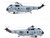 Sikorsky SH 3H Sea King Helicopter 149713 NK 610 Helicopter Anti Submarine Squadron 8 Eightballers Carrier Air Wing 14 USS Independence CV 62 1990s United States Navy 1/72 Diecast Model Legion LEG-14055LF
