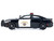 2023 Dodge Charger Pursuit Police Car California Highway Patrol CHP Black and White with Flashing Light Bar and Front and Rear Lights and Sounds 1/24 Diecast Model Car Motormax 79625