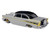 1957 Chevrolet Bel Air Lowrider Gray with Black Top and Gold Accents 1/64 Diecast Model Car IXO Models IA64014
