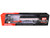 Peterbilt 589 with 58 Mid Roof Sleeper and 50 Wilson Pacesetter Grain Trailer Silver Metallic with Orange Stripes 1/64 Diecast Model DCP/First Gear 60-2173
