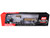 Peterbilt 589 Day Cab and Fontaine Renegade LXT40 Lowboy Trailer with Fliptail Cappello Heavy Transport Black with Light Blue Hood 1/64 Diecast Model DCP/First Gear 60-2267