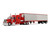 Peterbilt 589 with 78 Mid Roof Sleeper and 53 Utility Trailer with Reefer Blackjack Express LLC Red Big Rigs Series II #6 1/64 Diecast Model DCP/First Gear 69-2170