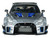 2020 Nissan GT R R35 Liberty Walk Silhouette RHD Right Hand Drive Silver Metallic with Black Top and Blue Graphics 1/43 Diecast Model Car Solido S4311211