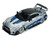 2020 Nissan GT R R35 Liberty Walk Silhouette RHD Right Hand Drive Silver Metallic with Black Top and Blue Graphics 1/43 Diecast Model Car Solido S4311211