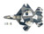 Northrop F 23 Black Widow II Stealth Fighter Aircraft Blue 054 Su 57 Aggressor What If Scheme 65th AGRS Nellis AFB United States Air Force Air Power Series 1/72 Diecast Model Hobby Master HA2852