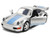 Porsche 911 Carrera RS 3 8 Mirage Silver Metallic with Blue Stripes Transformers Rise of the Beasts 2023 Movie Hollywood Rides Series 1/32 Diecast Model Car Jada 36210