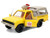 Pizza Planet Truck Yellow Weathered with Beige Camper Toy Story 1995 Movie Hollywood Rides Series 1/32 Diecast Model Car Jada JA36301