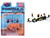 Formula Pit Crew Team Orange 6 piece Diecast Figure Set 6 Figures Limited Edition for 1/64 Scale Models American Diorama AD-2441MJ