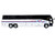 MCI D4520 Commuter Coach Bus Coach USA White with Blue and Red Stripes The Bus & Motorcoach Collection Limited Edition to 504 pieces Worldwide 1/87 (HO) Diecast Model Iconic Replicas 87-0652