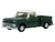 1965 Chevrolet C10 Stepside Pickup Truck Dark Green with Ivory Top 1/87 (HO) Scale Diecast Model Car Oxford Diecast 87CP65008
