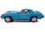 1967 Chevrolet Corvette Stingray Light Blue Metallic with White Hood Stripe American Muscle Series 1/18 Diecast Model Car Auto World AMM1376