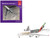 Airbus A380 800 Commercial Aircraft Emirates Airlines Wimbledon Official Partner A6 EOE White with Graphics 1/500 Diecast Model Airplane Herpa HE538664