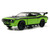 Letty s Dodge Challenger SRT8 Green with Matt Black Top and Hood and Black Stripes Furious 7 2015 Movie Fast & Furious 25th Anniversary Series 1/32 Diecast Model Car Jada 97140-25TH