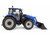 New Holland T5 120 Tractor with Front Loader Dynamic Blue 1/32 Diecast Model Universal Hobbies UH6874