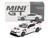 Ford Mustang GTD Spirit of America White with Red and Blue Stripes Limited Edition 1/64 Diecast Model Car Mini GT MGT01097