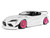 2025 Toyota GR Supra Liberty Walk Body Kit White Metallic with Pink Wheels 1/18 Diecast Model Car Solido S1815502