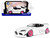 2025 Toyota GR Supra Liberty Walk Body Kit White Metallic with Pink Wheels 1/18 Diecast Model Car Solido S1815502