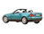 1996 Mercedes Benz SLK Convertible Vivianit Green Metallic 1/18 Diecast Model Car Norev 183021
