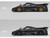 Pagani Zonda Revolucion Carbon with Red and Gold Stripes and Extra Wheels 1/64 Diecast Model Car CM Model CM64-REVOLUCION-12