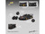 Pagani Zonda Revolucion Carbon with Red and Gold Stripes and Extra Wheels 1/64 Diecast Model Car CM Model CM64-REVOLUCION-12