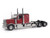 Peterbilt 589 Tandem Axle Legendary Package Truck Tractor with 58 Sleeper Legendary Red Transport Series 1/64 Diecast Model Diecast Masters 71218