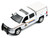 2017 Chevrolet Silverado 1500 LT Z71 Crew Cab Pickup Truck with Camper Box Royal Canadian Mounted Police White Law Enforcement and Public Service Series 1/24-1/27 Diecast Model Car Motormax 76648